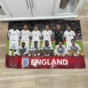 England National Football Team Poster
